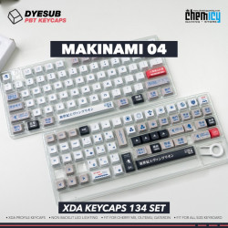 Keycaps Makinami 04 PBT Dye-subs 134 Set XDA Profile